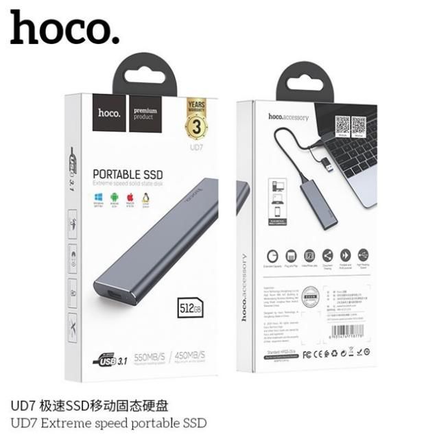 Ổ Cứng Di Động Hoco UD7 - 512GB