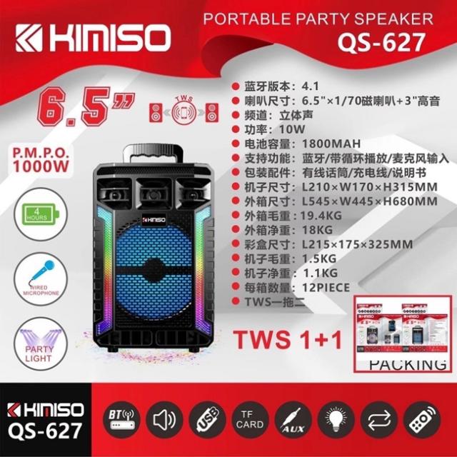 Loa Bluetooth Kimiso QS-627