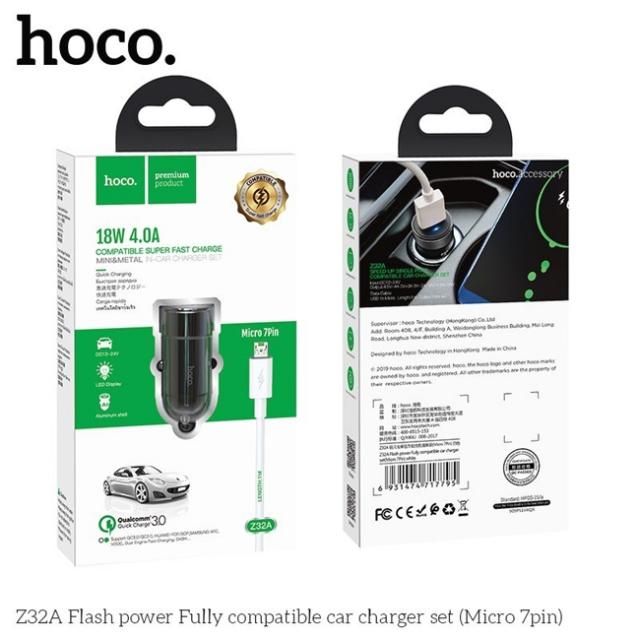 Tẩu sạc ô tô Hoco Z32A